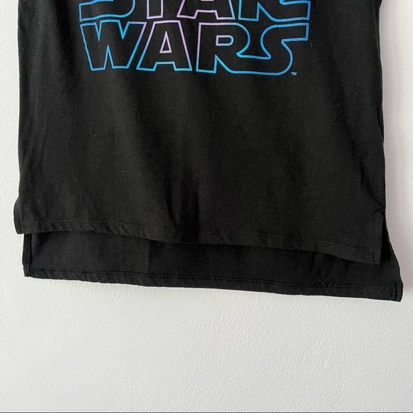 🪴 Star Wars Luke Skywalker Darth Vader Black Graphic Tee Small - Picture 4 of 7